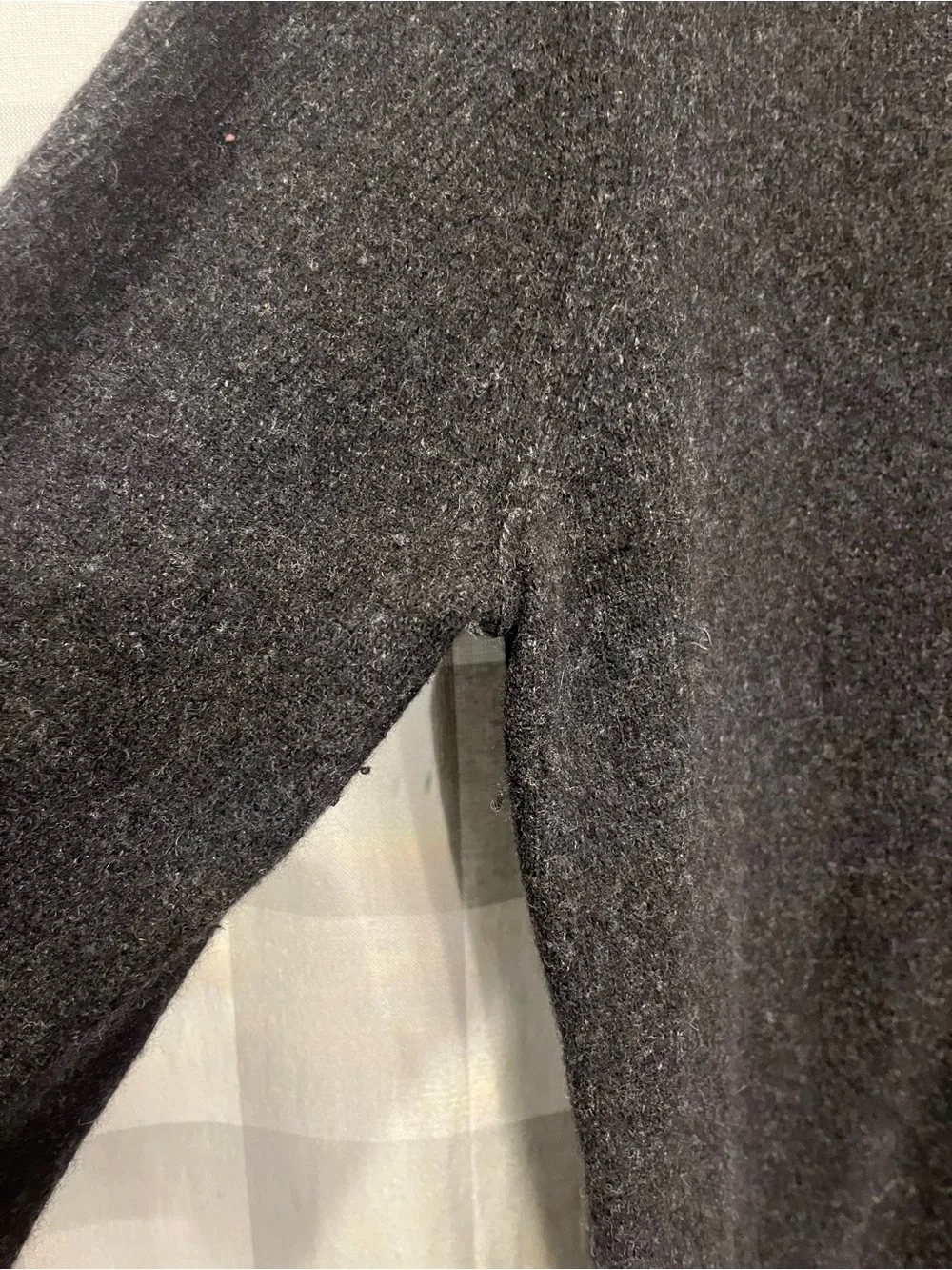 Banana Republic Men's Charcoal Crewneck Wool Blend Sweater